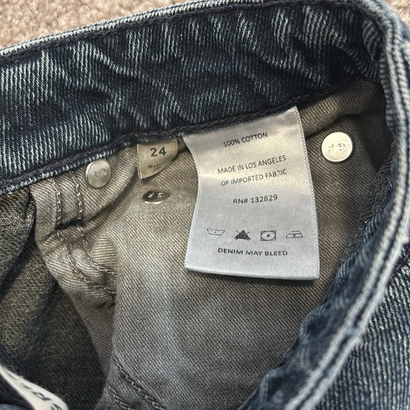 GRLFRND Harlow Highrise bootcut Women's loose Slit hem Jeans - Picture 9 of 17